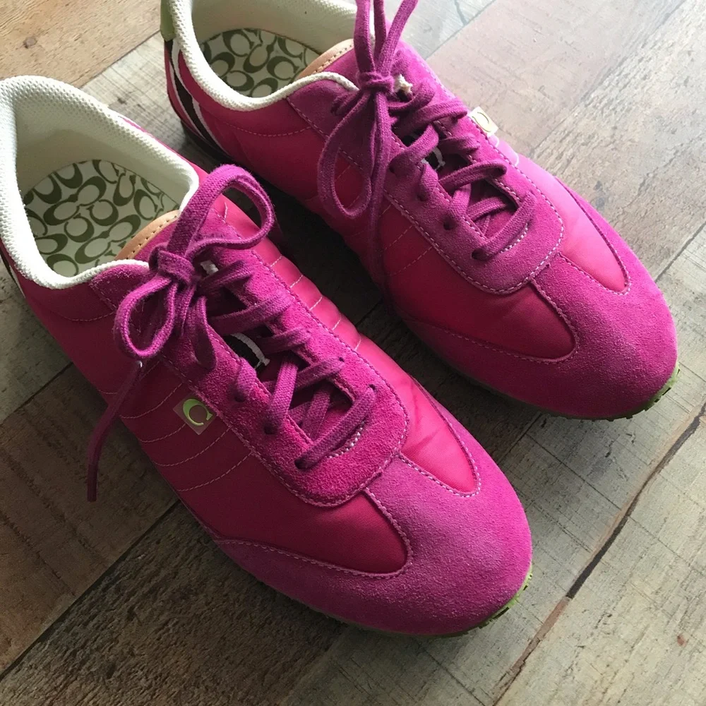 COACH Nikki Sneaker Pink 8.5 - Picture 3 of 8